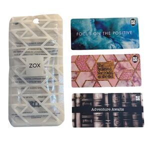 ZOX Collectible‎ Cards Set Focus Positive She Believed Adventure Awaits Lot of 3